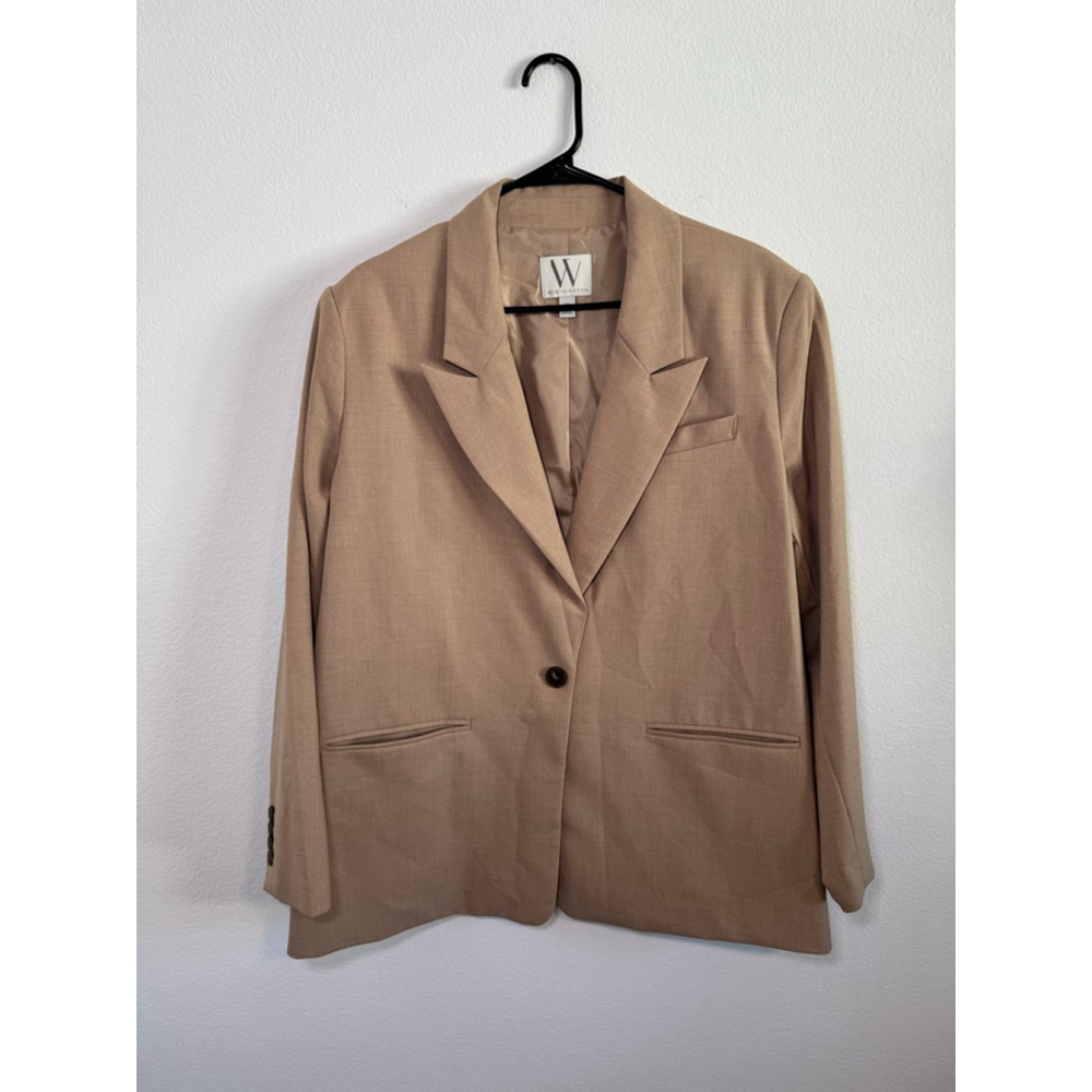 Women's Worthington XXL Beige‎ Single Button Blazer